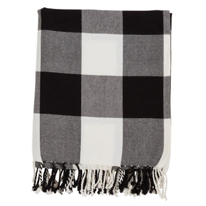 White Buffalo Check Throw