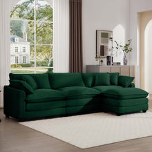 Load image into Gallery viewer, Modern Oversized Modular Cushion Sofa With Ottoman [Online Only]
