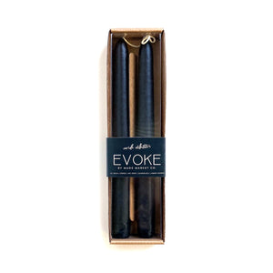 Tapered Candles - Slate Black