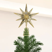 Load image into Gallery viewer, Gold Double-Sided Mirrored Star Tree Topper 12" [Online Only]

