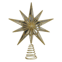 Load image into Gallery viewer, Gold Double-Sided Mirrored Star Tree Topper 12" [Online Only]
