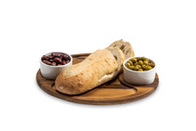 Load image into Gallery viewer, Acacia Wood Charcuterie Serving Tray with lidded ceramic bowls [Online Only]
