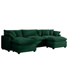 Load image into Gallery viewer, Modern Oversized Modular Cushion Sofa With Ottoman [Online Only]
