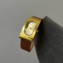 Load image into Gallery viewer, Retro Gold Tone Rectangle Quartz Watch (Various Colors)
