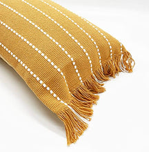 Load image into Gallery viewer, Stitch Line Woven Fringe Cotton Decorative Throw Pillow 20" W x 20" L [Online Only]
