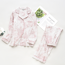 Load image into Gallery viewer, Pink Toile Women Pajamas Set
