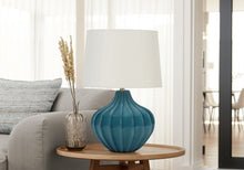 Load image into Gallery viewer, Teal Blue Ceramic Table Lamp [Online Only]
