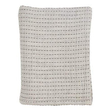 Load image into Gallery viewer, Grey Cozy Warmth 100% Pure Cotton Line-Stitch Design Throw Blanket 50" x 60" [Online Only]
