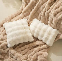 Load image into Gallery viewer, Fennco Styles Luxury Faux Fur Decorative Filled Throw Pillow 18" W x 18" L [Online Only]
