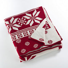 Load image into Gallery viewer, Sevan Collection Christmas Design Knitted Throw Blanket 50 x 60 Inch [Online Only]
