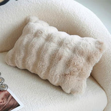 Load image into Gallery viewer, Fennco Styles Luxury Faux Fur Decorative Filled Throw Pillow 18" W x 18" L [Online Only]
