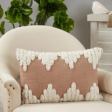 Load image into Gallery viewer, Triangle Tufted Cotton Decorative Lumbar Throw Pillow [Online Only]
