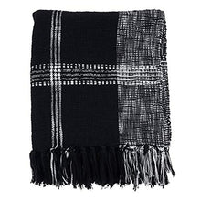 Load image into Gallery viewer, Luxury Cotton Knit Plaid Modern Tassel 50 x 70 Inch Throw [Online Only]
