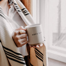 Load image into Gallery viewer, Love You Stoneware Coffee Mug
