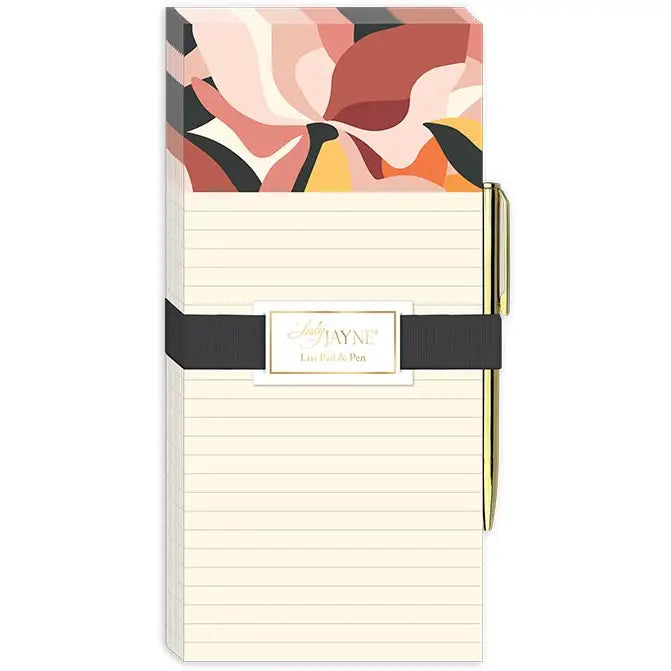 Magnetic List Pad with Pen Bloomscape Lily