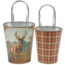 Load image into Gallery viewer, Forest Deer &amp; Plaid Wall Bucket (2 Styles)
