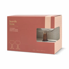 Load image into Gallery viewer, The Romy Set of 2 Wine Glasses Amber
