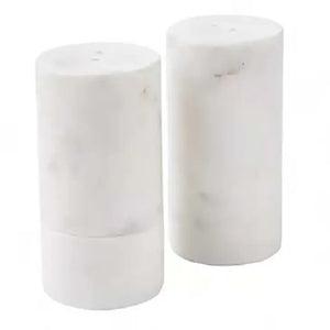 White Marble Salt & Pepper Shaker Set