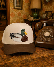 Load image into Gallery viewer, Faux Patchwork Duck Hunting Snapback Hat
