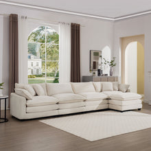 Load image into Gallery viewer, Modern Oversized Modular Cushion Sofa With Ottoman [Online Only]
