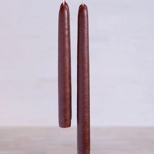 Tapered Candles 8" Umber
