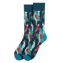 Load image into Gallery viewer, Men's Tropical Birds Novelty Socks
