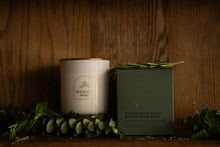Load image into Gallery viewer, Eucalyptus Mint &amp; Wild Rosemary Gold Lid Candle &amp; Boutique Box

