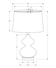 Load image into Gallery viewer, Glass Contemporary Table Lamp (Dark Green or Blue) [Online Only]
