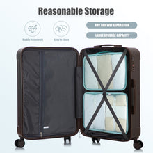 Load image into Gallery viewer, Brown 3-Piece ABS Spinner Wheel Luggage Set [Online Only]
