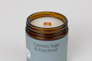 Cypress Sage & Patchouli Essential Oil Jar Candle