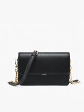 Load image into Gallery viewer, Lauryn Flapover Crossbody w/ Chain Strap (Various Colors)
