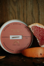 Load image into Gallery viewer, Grapefruit &amp; Cardamom Tea Solid Brass 14oz Pure Soy Candle
