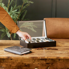 Load image into Gallery viewer, Solid Wood Watch Box - 12 Slot
