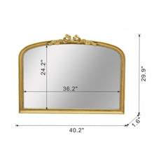 Load image into Gallery viewer, 40.2' x 29.9' Baroque Style Gold Arch Mirror [Online Only]
