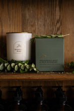 Load image into Gallery viewer, Eucalyptus Mint &amp; Wild Rosemary Gold Lid Candle &amp; Boutique Box
