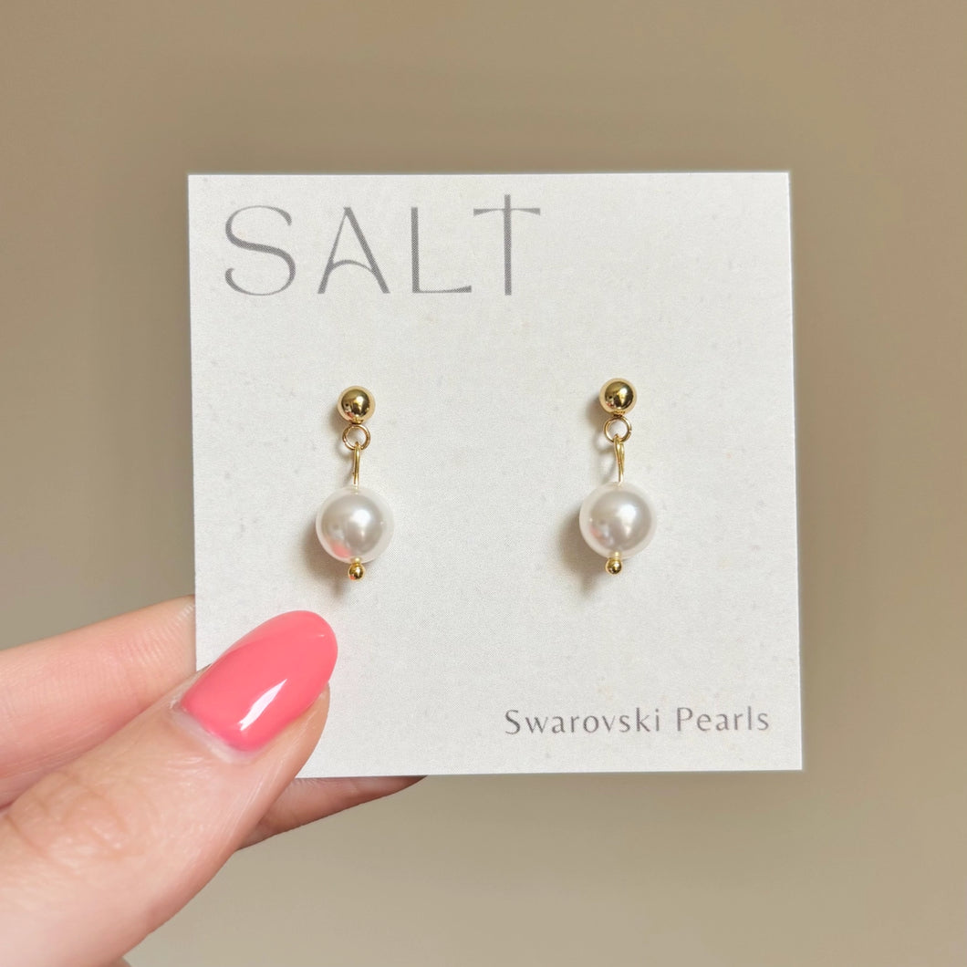 Pearl Drop Earrings | Swarovski Pearls