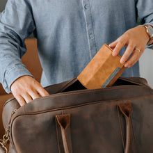 Load image into Gallery viewer, 2-Slot Travel Watch Roll (Brown)
