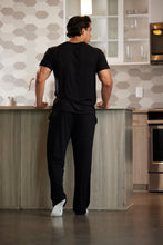 Load image into Gallery viewer, Men's Soft Bamboo Lounge Pajama Set - Short Sleeve Top &amp; Pants [Online Only]
