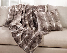 Load image into Gallery viewer, Elegant Faux Fur Soft Ombre Poly Filled Throw Blanket [Online Only]
