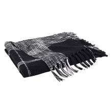 Load image into Gallery viewer, Luxury Cotton Knit Plaid Modern Tassel 50 x 70 Inch Throw [Online Only]

