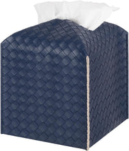 Load image into Gallery viewer, Square Faux Leather Tissue Box Cover
