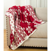 Load image into Gallery viewer, Sevan Collection Christmas Design Knitted Throw Blanket 50 x 60 Inch [Online Only]
