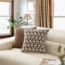Load image into Gallery viewer, Chenille Jacquard Decorative Filled Throw Pillow 18" W X 18" L [Online Only]
