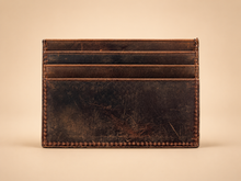 Load image into Gallery viewer, Leather Minimalist Card Holder Wallet, Finished Edges
