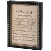 Load image into Gallery viewer, O Holy Night Inset Box Sign 10&quot; x 14&quot;
