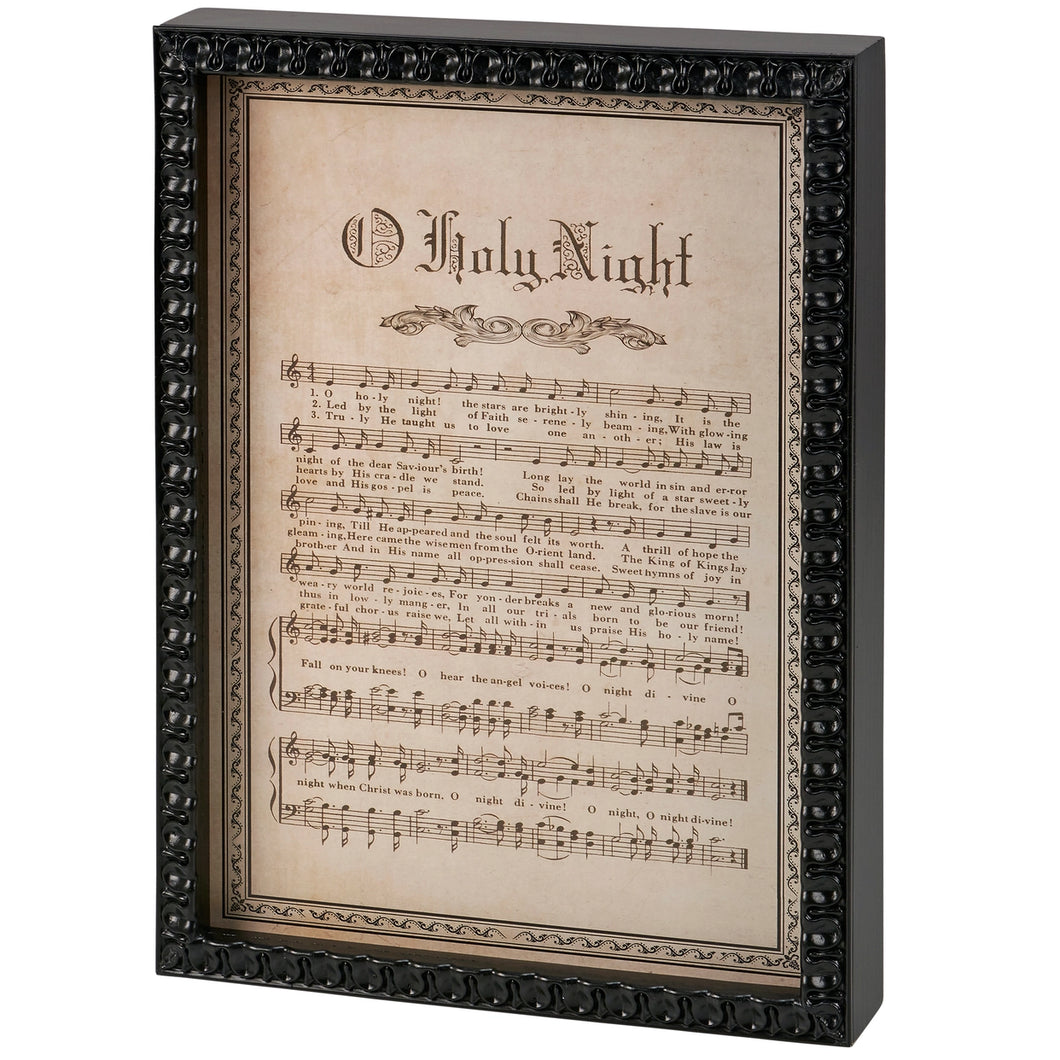 O Holy Night Inset Box Sign 10