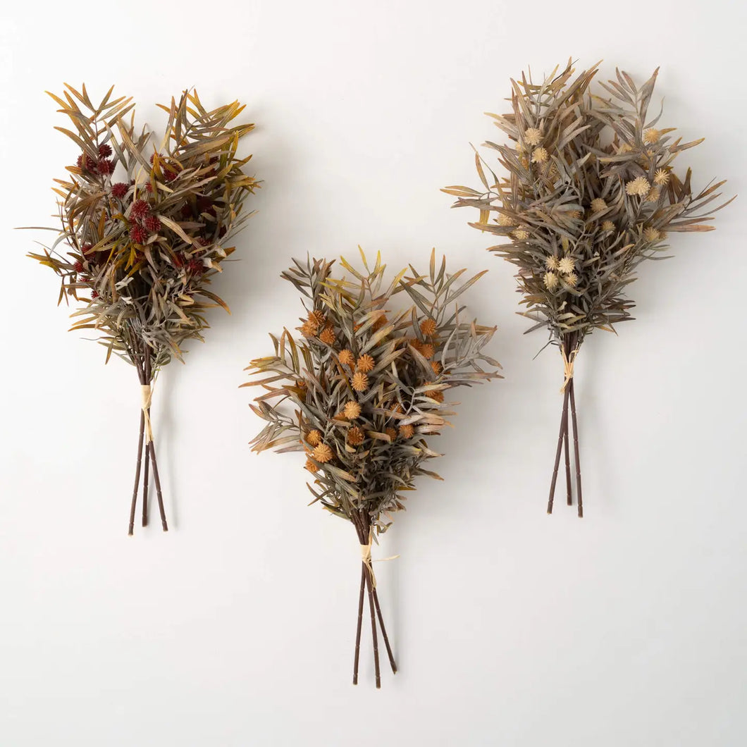 Fall Faux Grass Bush (3 Colors)