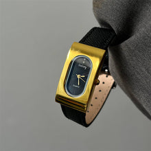 Load image into Gallery viewer, Retro Gold Tone Rectangle Quartz Watch (Various Colors)
