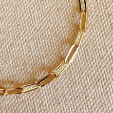 Load image into Gallery viewer, Gold Short Link Paperclip Bracelet (2 sizes)
