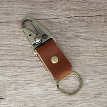 Load image into Gallery viewer, Leather Clip Keychain
